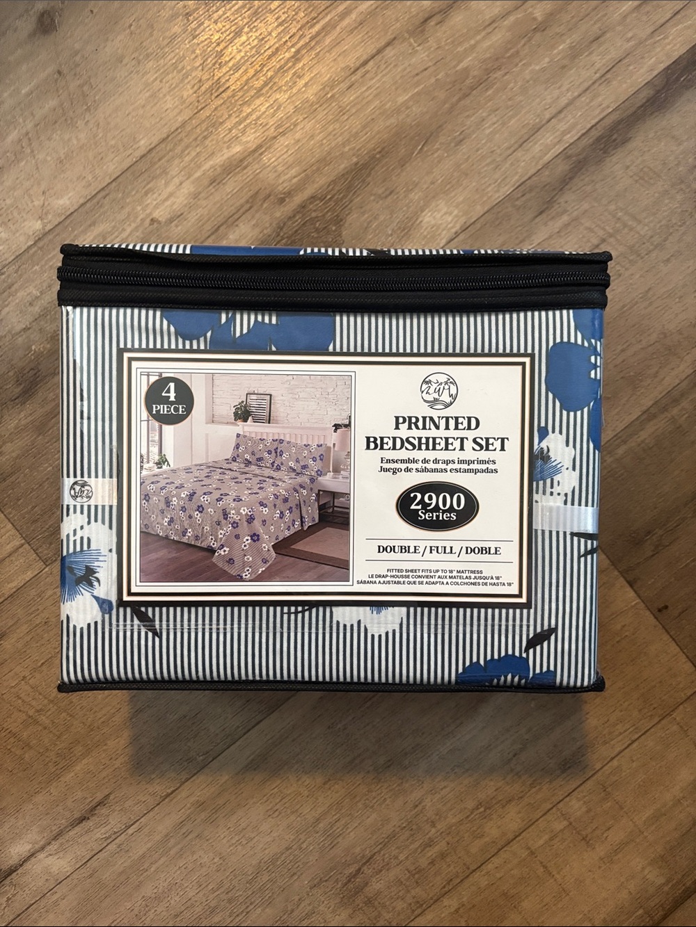 Printed Bedsheet Set - Blue Floral (2900 Series)